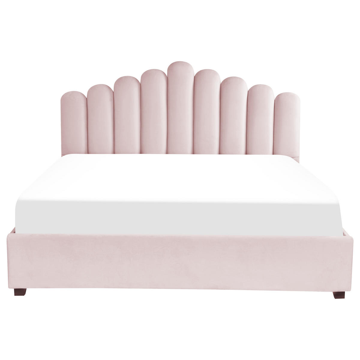 POLSTERBETT 180x200 cm Rosa Vincennes - Pink, Textil (180/200cm) - Beliani