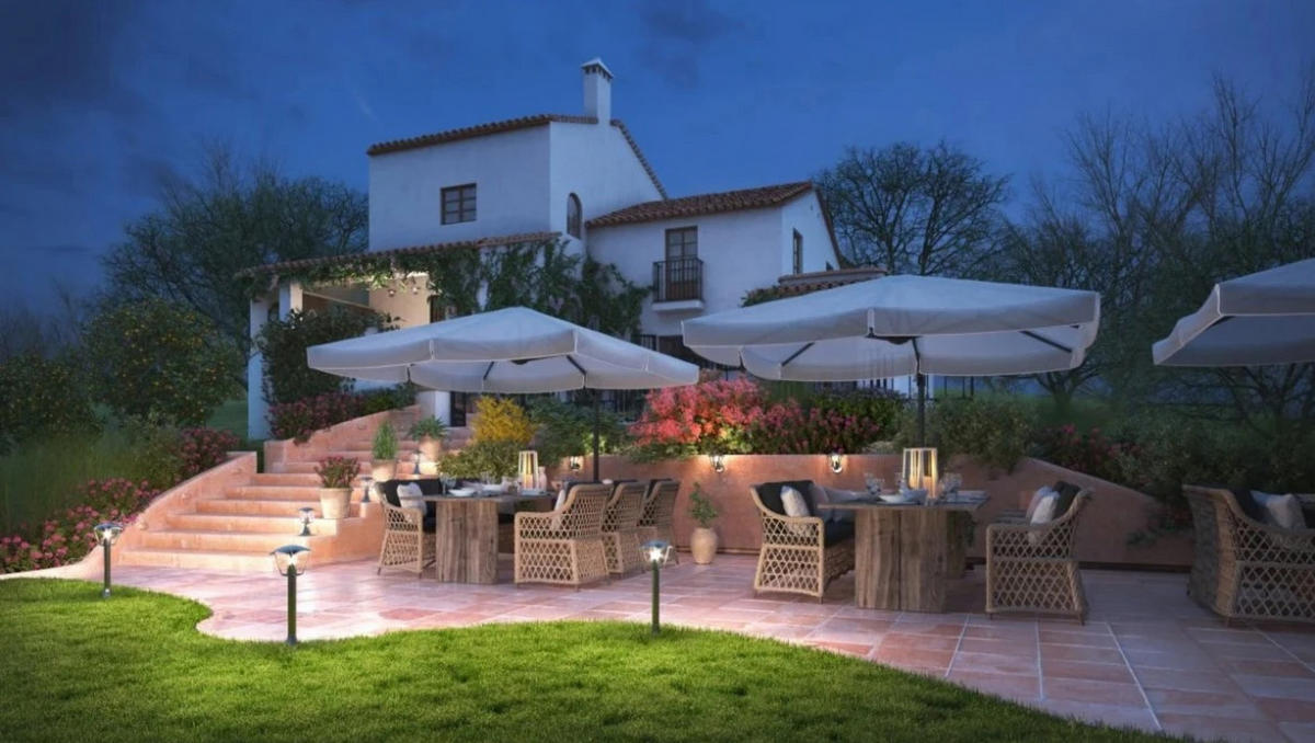 AUSSENLEUCHTE MIT LANGEM PFOSTEN VIOLET Schwarz - Schwarz, Metall (16.7/17.1/57.4cm) - CGC Europe