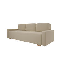 SCHLAFSOFA Celeste – modernes Design trifft auf höchsten Komfort, Beige - Beige, Holz (225/80/94cm) - Panda Möbel