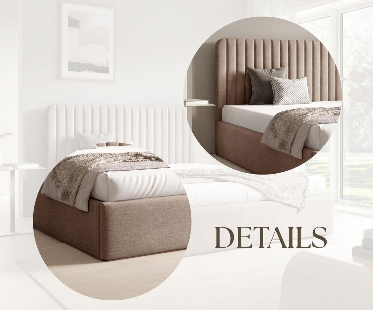 POLSTERBETT BEZA II - Dunkelbeige - Beige, Textil (140/200cm) - AN-Moebel 4u