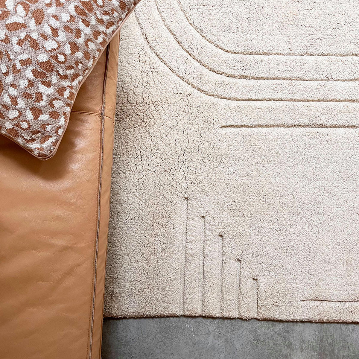 WOLLTEPPICH Deco Line cremefarben 160x230 - Weiß, Textil (160/230cm) - Malagoon