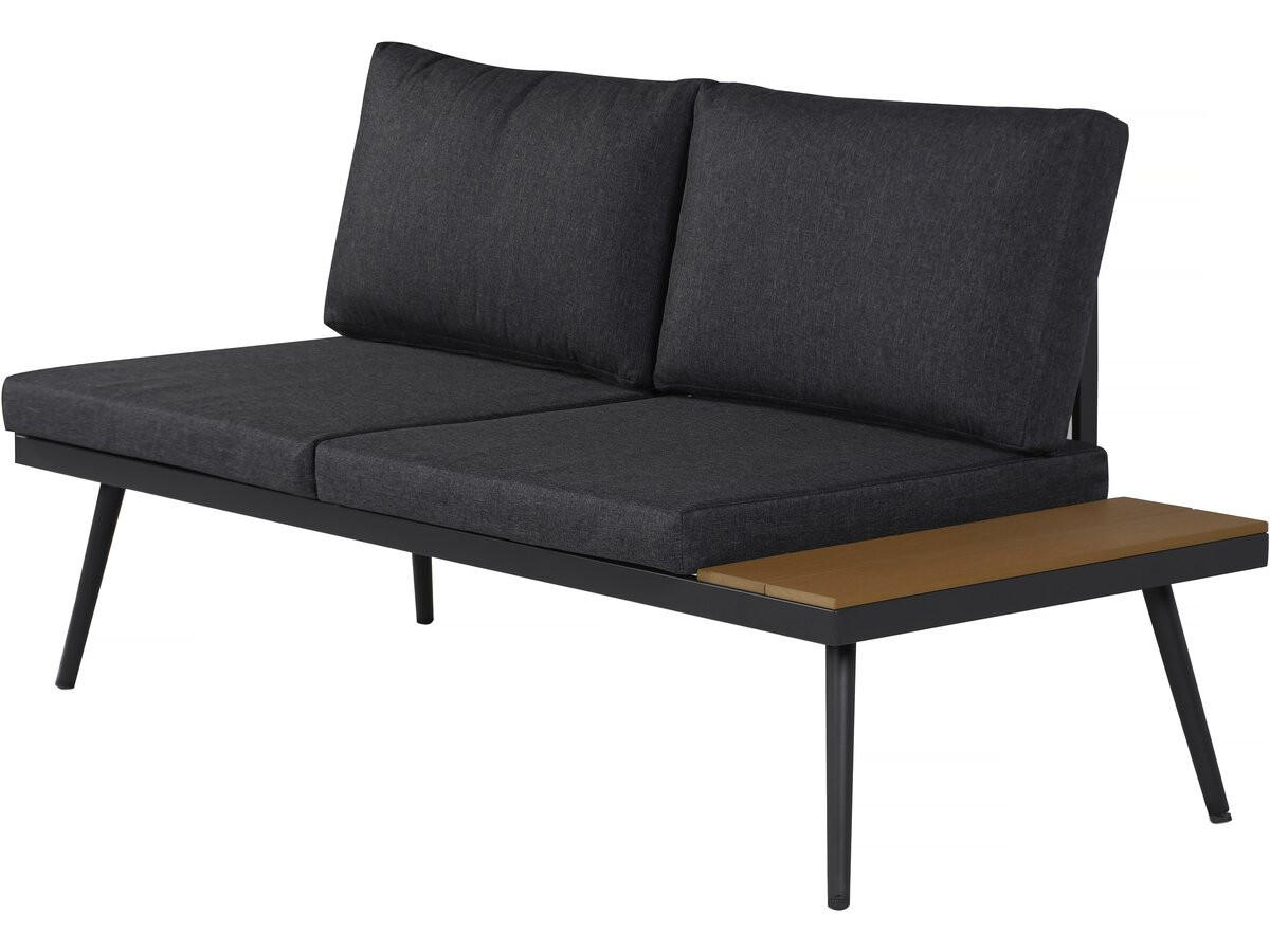 LOUNGEGARNITUR Mira 4-Sitzer Grau - Grau, Metall - Habitat Garten