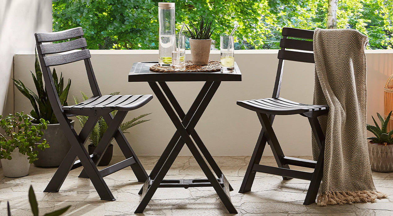 Balkonmöbel aus Kunststoff