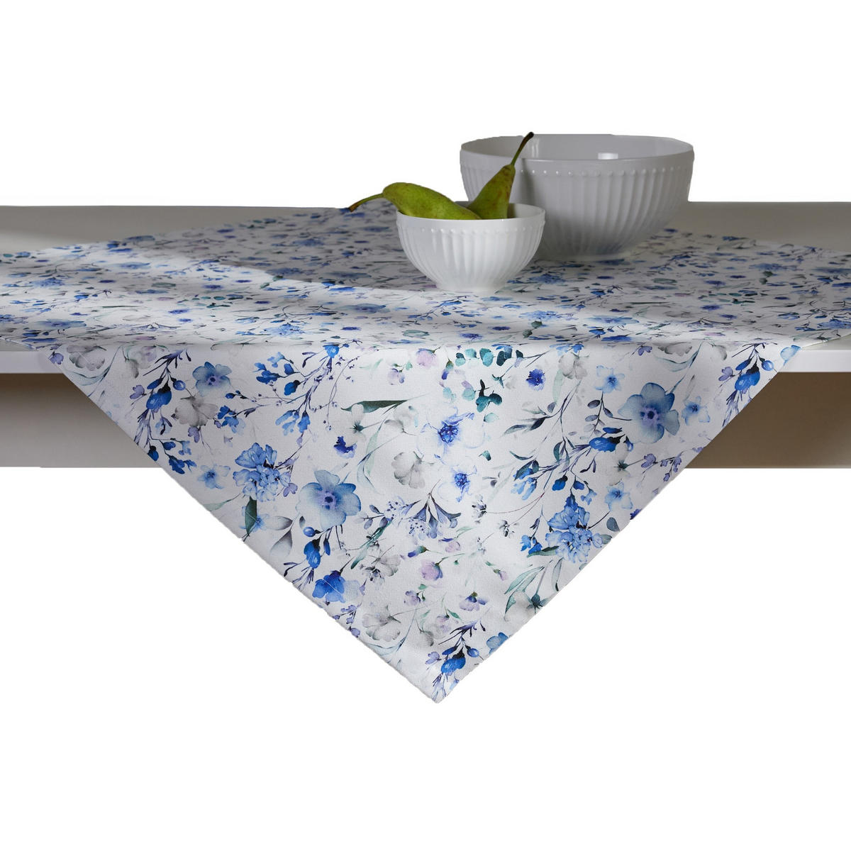 TISCHDECKE Louisano - Blau, Textil (80/80/1cm) - home&you