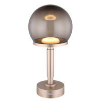 LED TISCHLEUCHTE Haku Champagner - Champagner, Kunststoff (15/15/31.5cm) - Globo Lighting