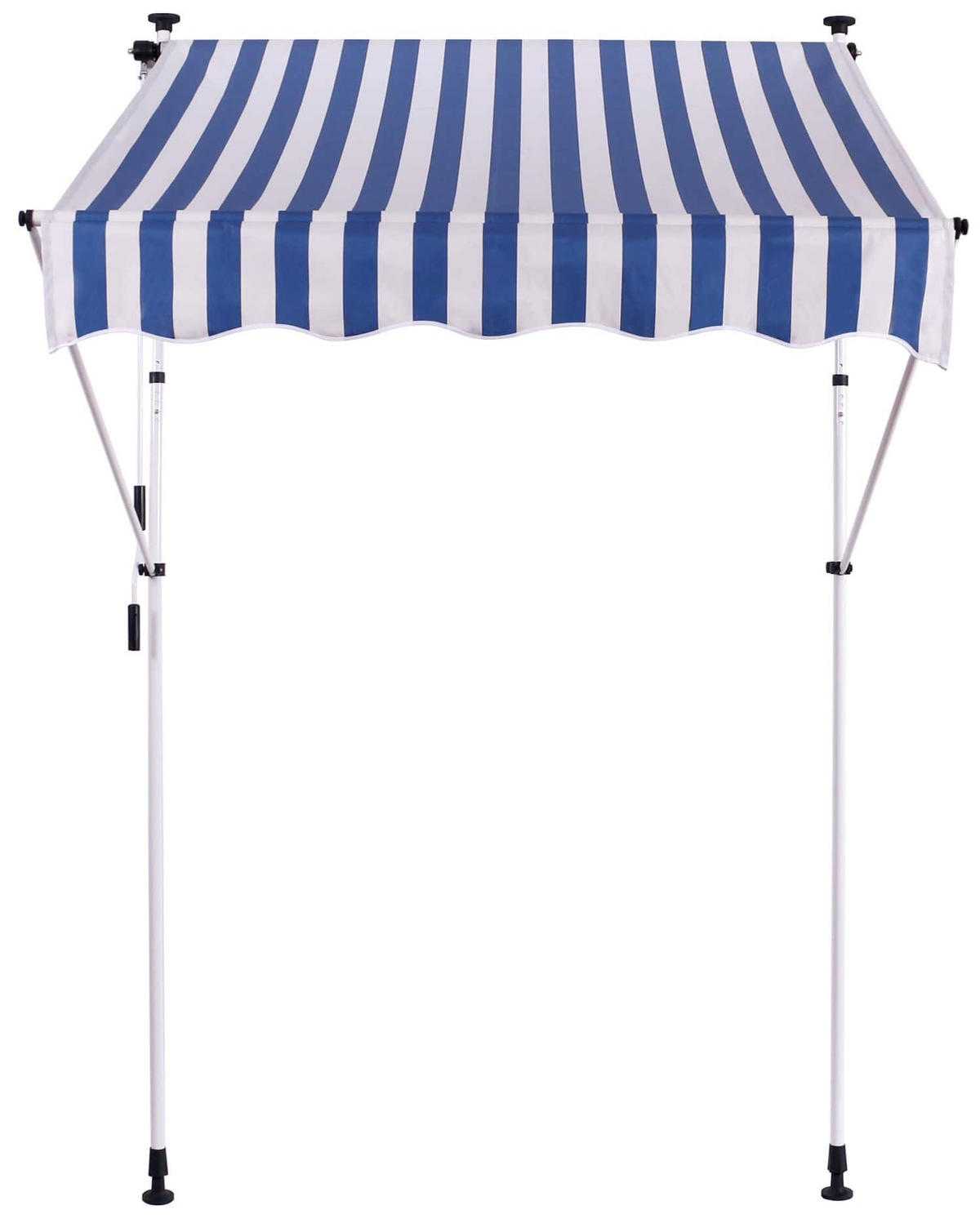 MARKISE Stoff weiß/blau - Blau/Weiß, Textil (300/200/120cm) - CLP