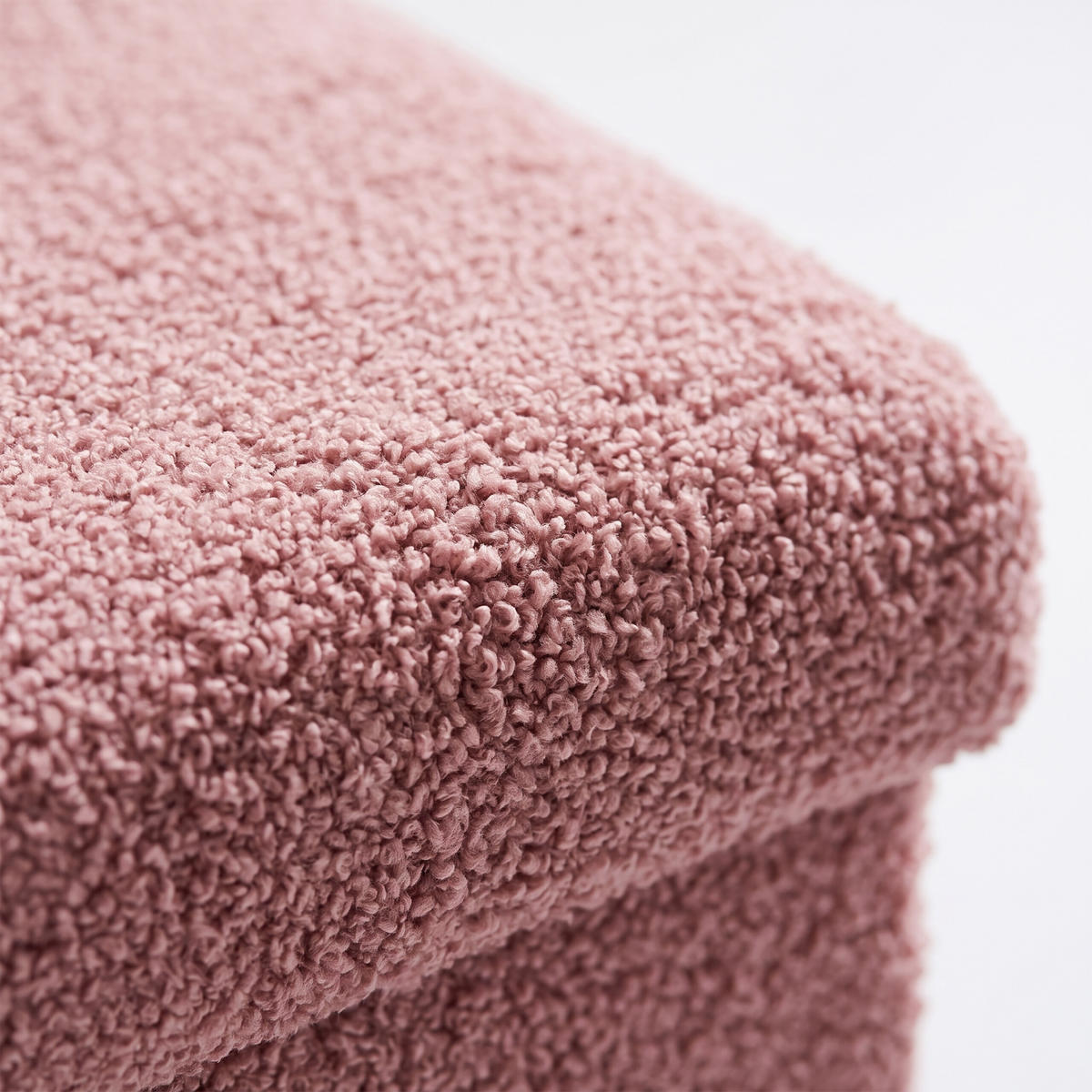 BÄNK Gammelrosa teddytyg förvaring - Pink, Träbaserade material/Textil (76/38/38cm) - Relaxdays