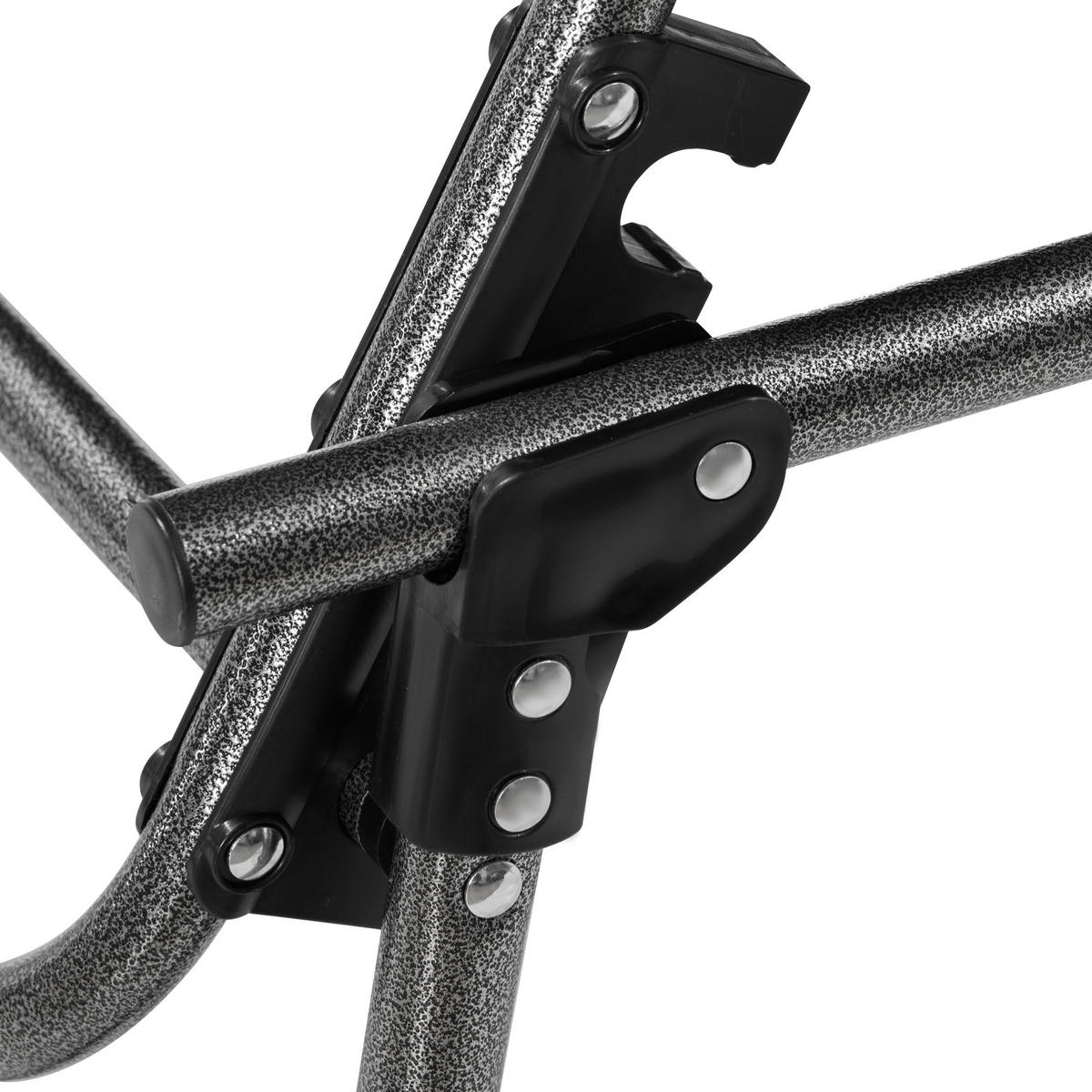 GARTENLIEGE mit Kissen 5-stufige Rückenlehne verstellbar Stahl Oxford-Stoff Schwarz 188 x 57 x 30 cm - Schwarz, Metall (57/30/188cm) - Outsunny