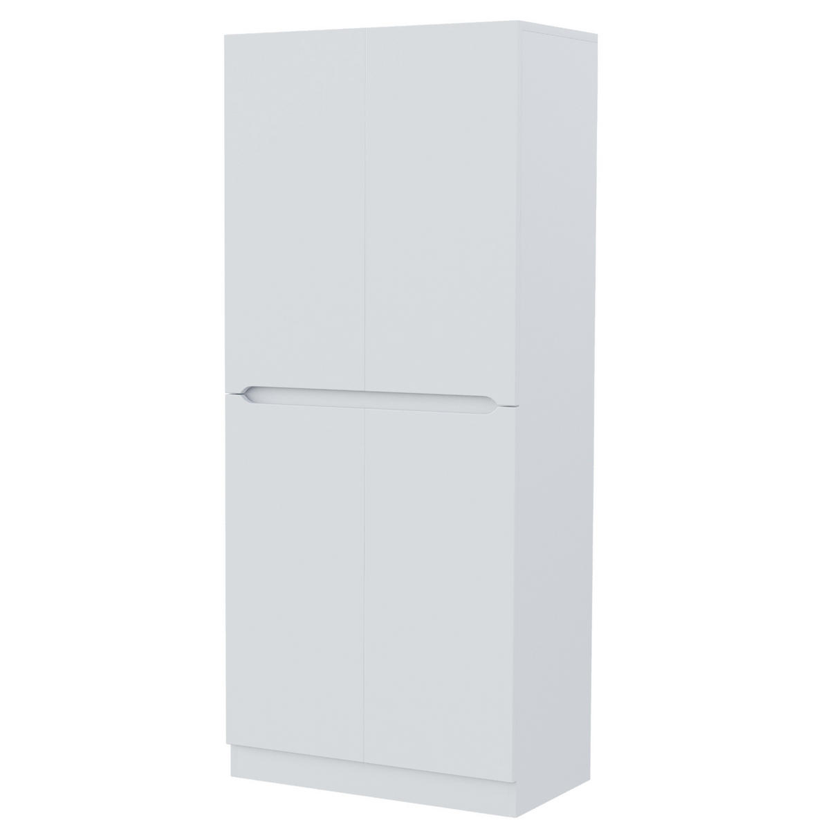 KLEIDERSCHRANK 70/40/170 cm mit 2 Drehtüren in Weiß - Weiß, Holz (70/170/40cm) - BEAOK