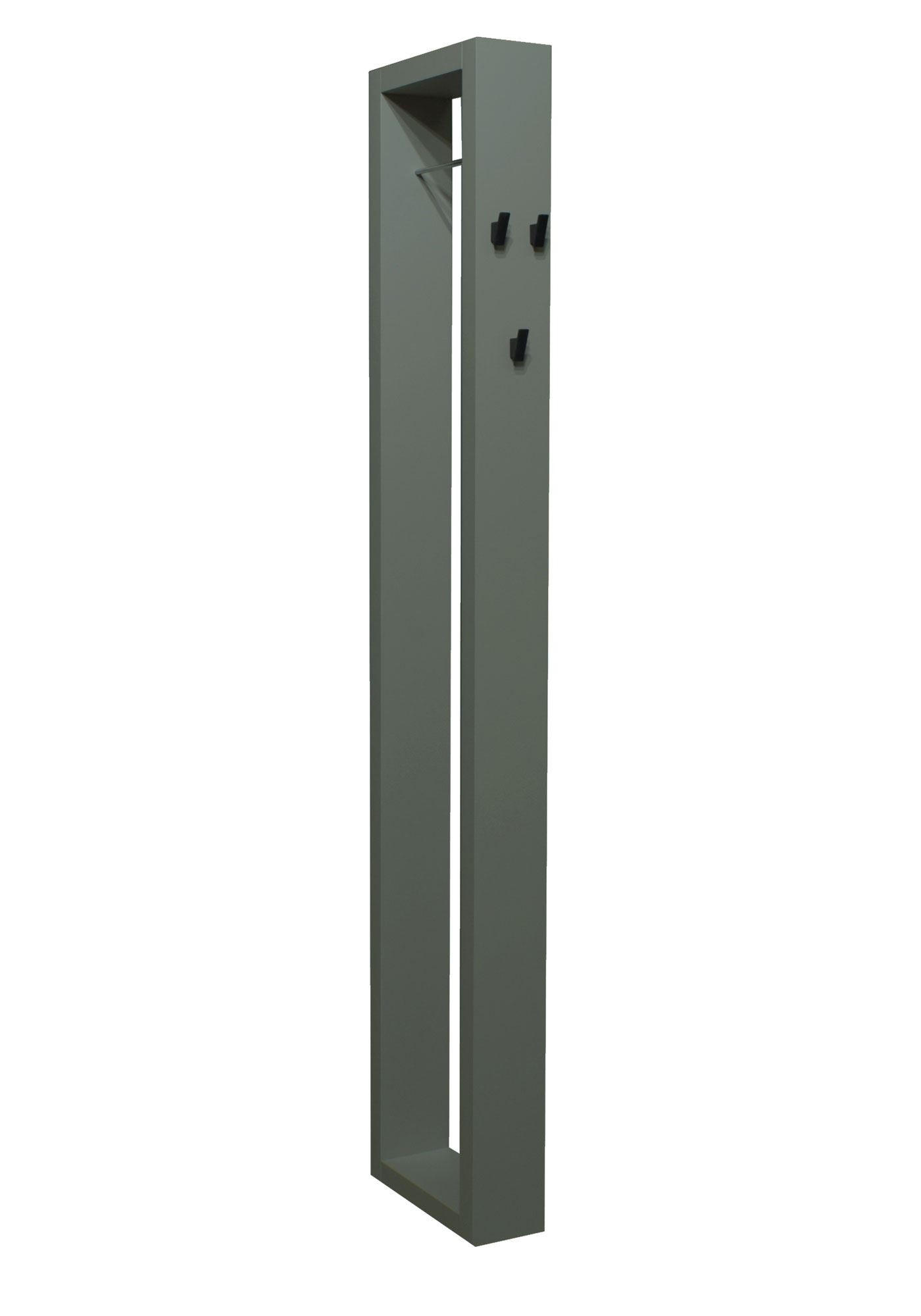 GARDEROBE Erna 13x32x172 Pinie Green matt Lack - Grün, Holzwerkstoff (32/172/13cm) - 58aufmkessel