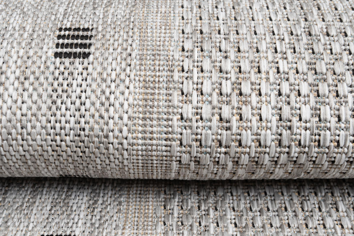 LÄUFER MELISSA Grau Modern Geometrisch 100/900 cm - Grau, Textil (100/900cm) - Tapiso