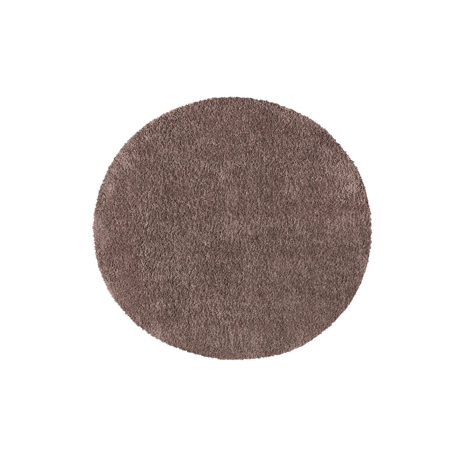 HOCHFLOR-TEPPICH City Shaggy 500 Braun 200 cm Rund - Braun, Textil (200/200cm) - carpet city