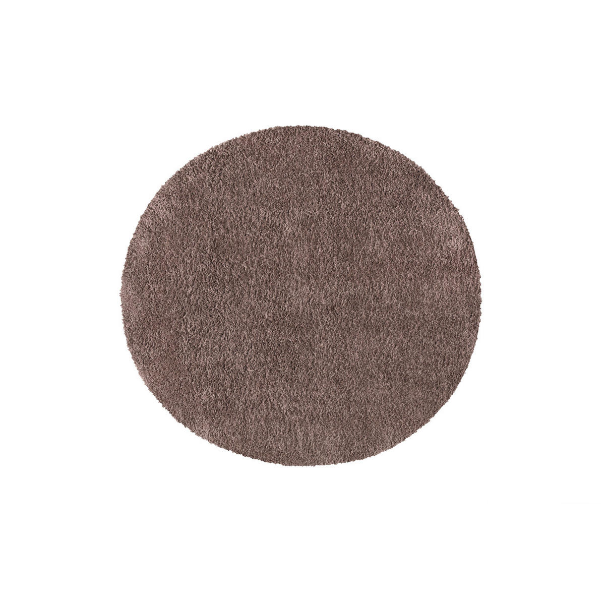 HOCHFLOR-TEPPICH City Shaggy 500 Braun 160 cm Rund - Braun, Textil (160/160cm) - carpet city