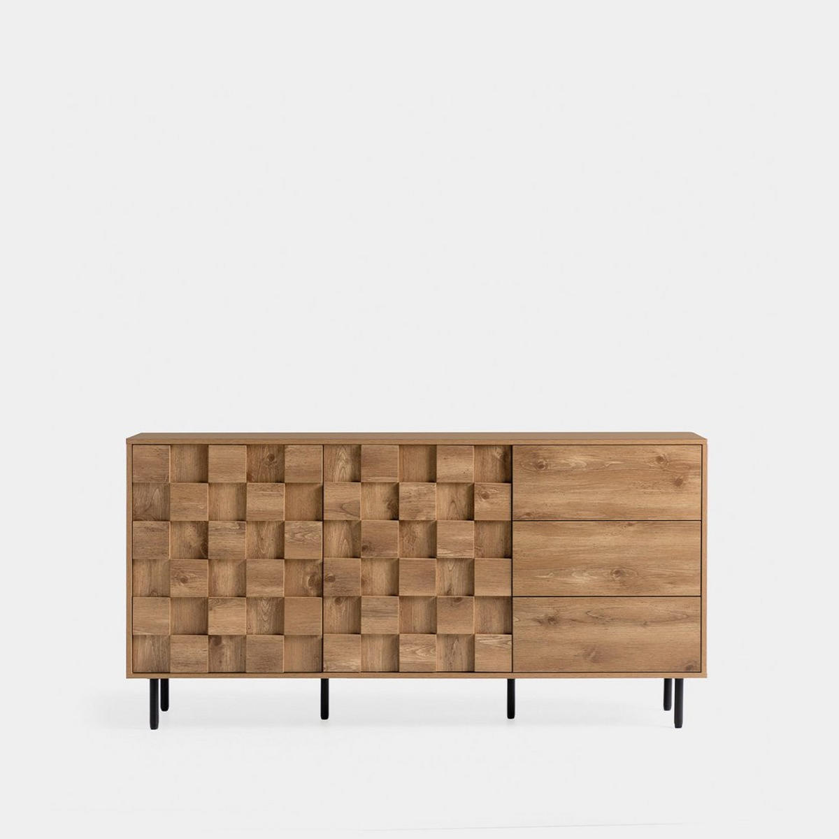 SIDEBOARD GROSSES Ivar Natürlich 160 cm x 80 cm - Naturfarben, Holzwerkstoff (160/80/40cm) - Klast Home