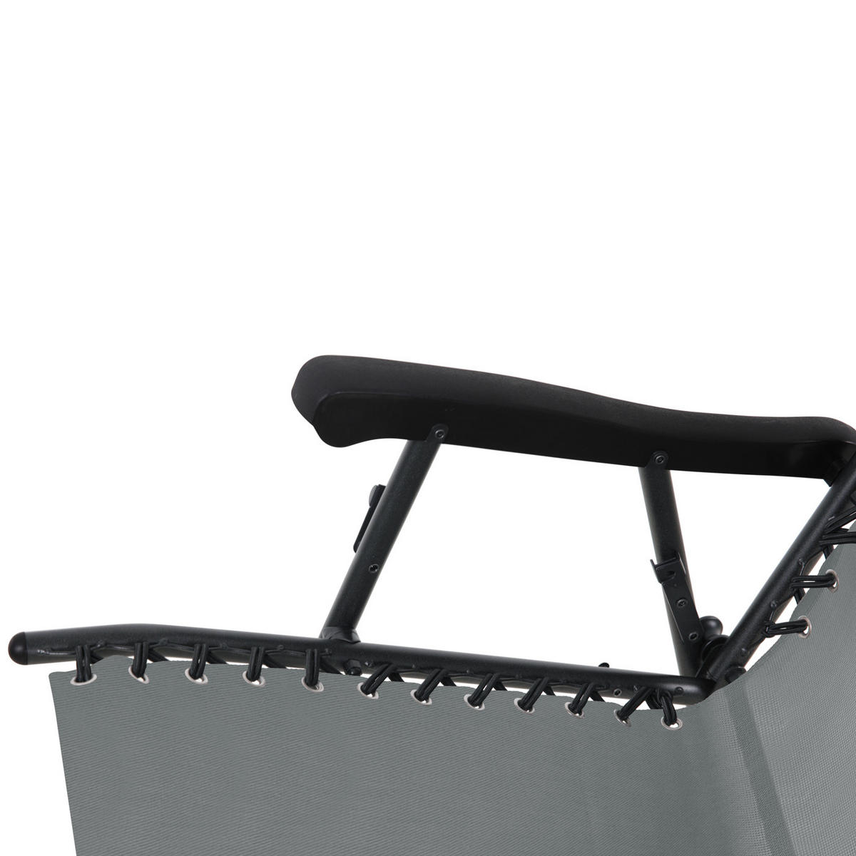 SCHAUKELSTUHL Sonnenschutz Dunkelgrau - Dunkelgrau, Metall (65/106/97cm) - SVITA