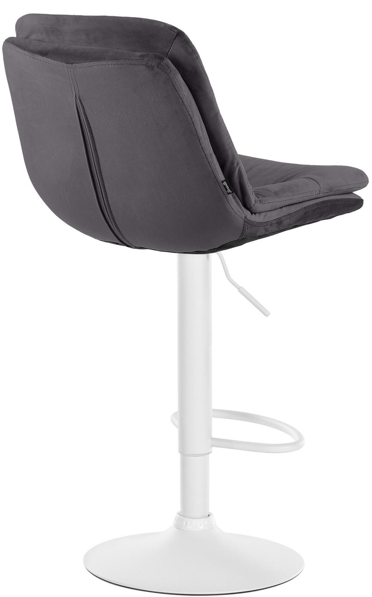 BARHOCKER Samt schwarz - Schwarz, Textil (46/94/54cm) - CLP