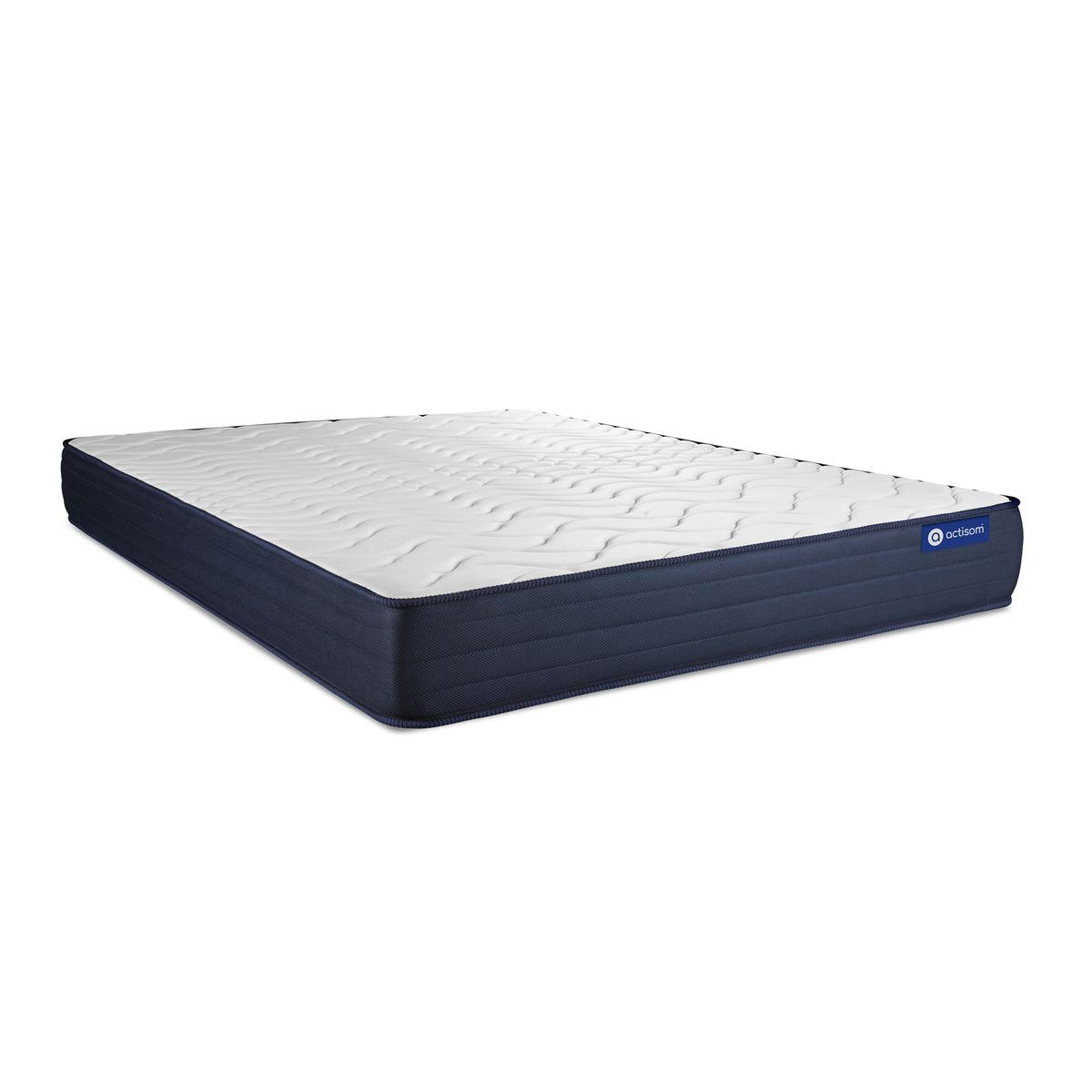 BETT Actimemo life Memory-Schaum 130 x 190 cm h4 - Kit Bettgestell Weiß - Beige/Weiß, Karton/Holz (130/190cm) - ACTISOM