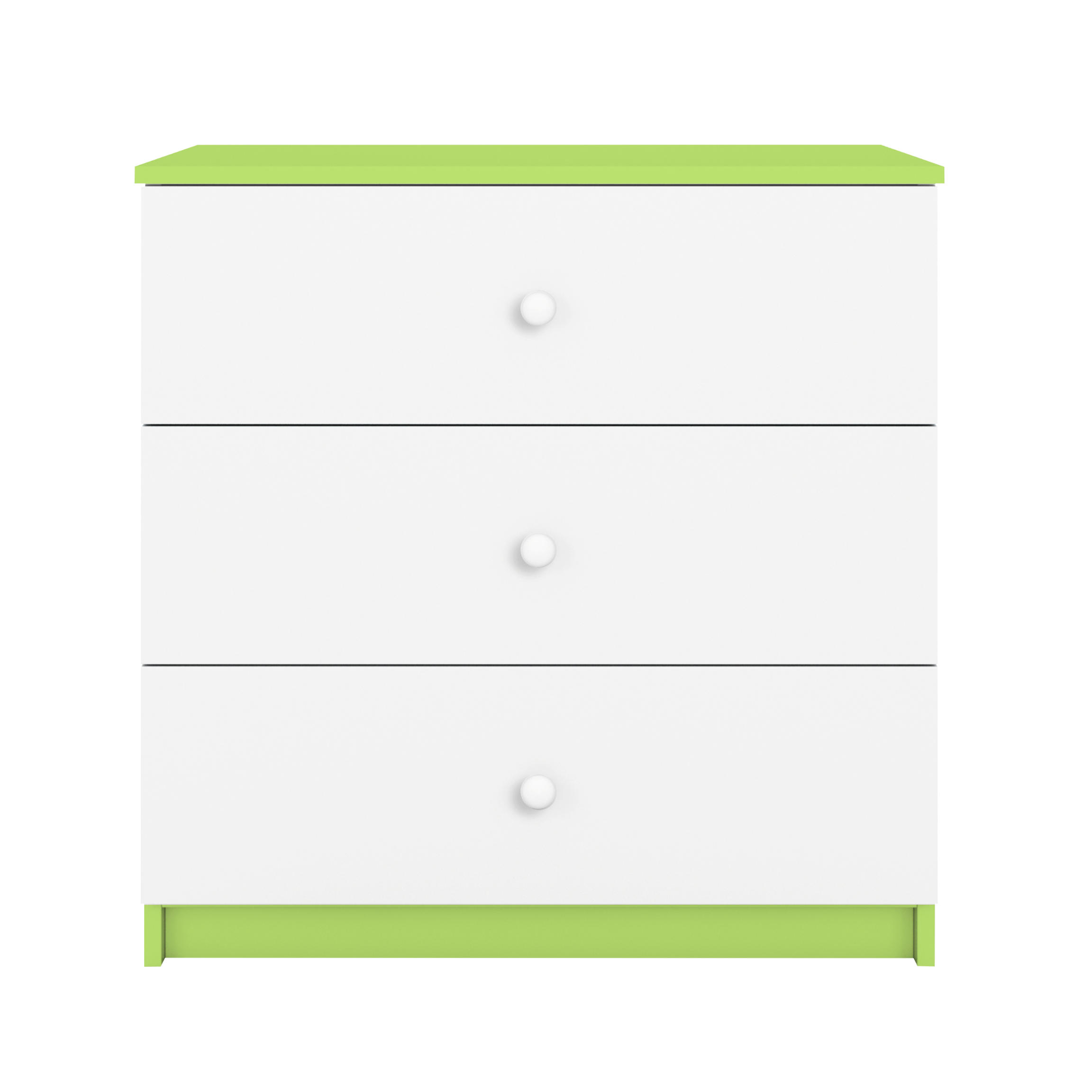 KOMMODE Babydreams ohne Muster 81/81/41 - Grün, Holzwerkstoff (81/81/41cm) - RAUMHIRSCH FURNITURE