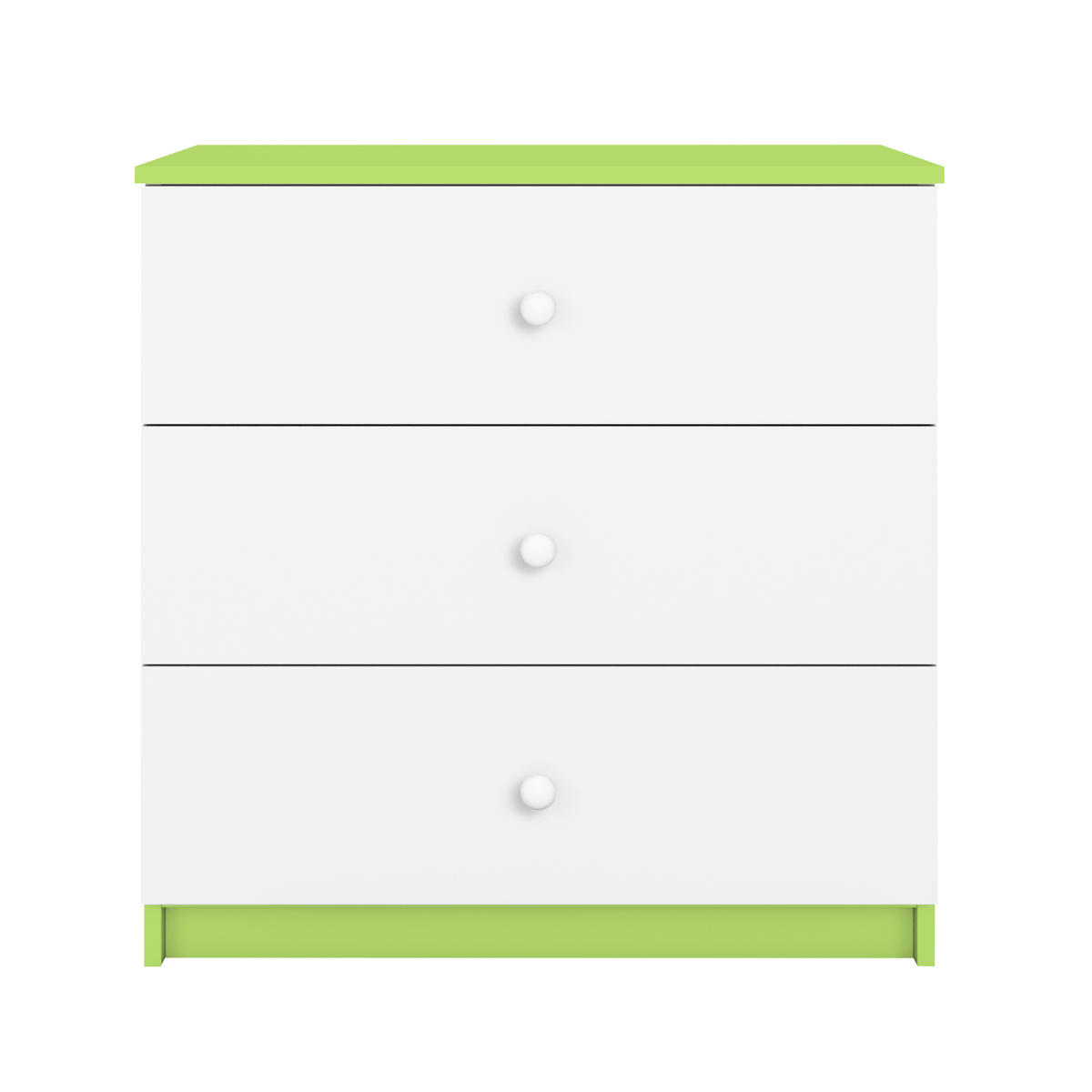 KOMMODE Babydreams ohne Muster 81/81/41 - Grün, Holzwerkstoff (81/81/41cm) - RAUMHIRSCH FURNITURE