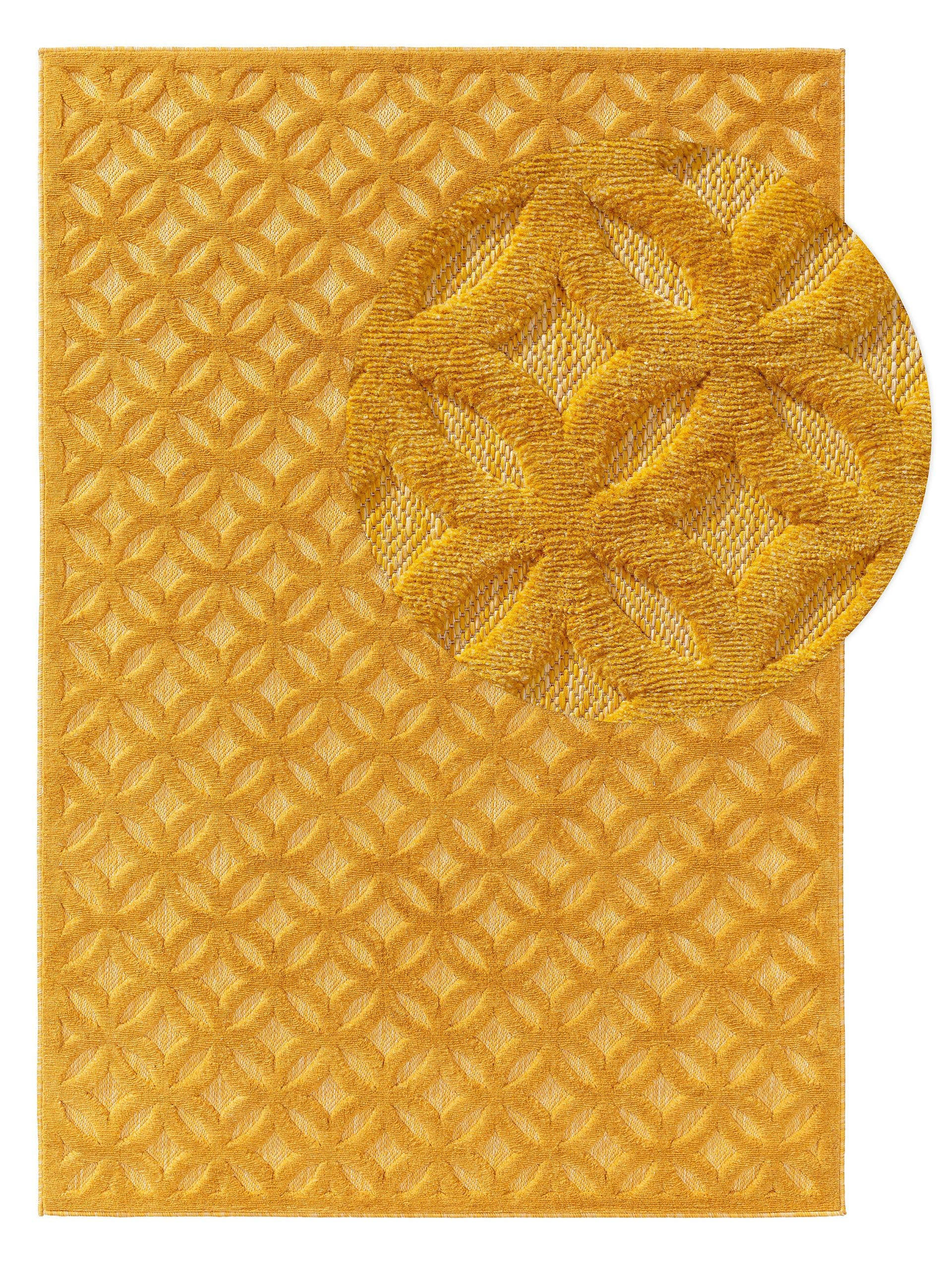 OUTDOORTEPPICH Bonte Gelb 240x340 cm - Gelb, Textil (240/340cm) - benuta Nest