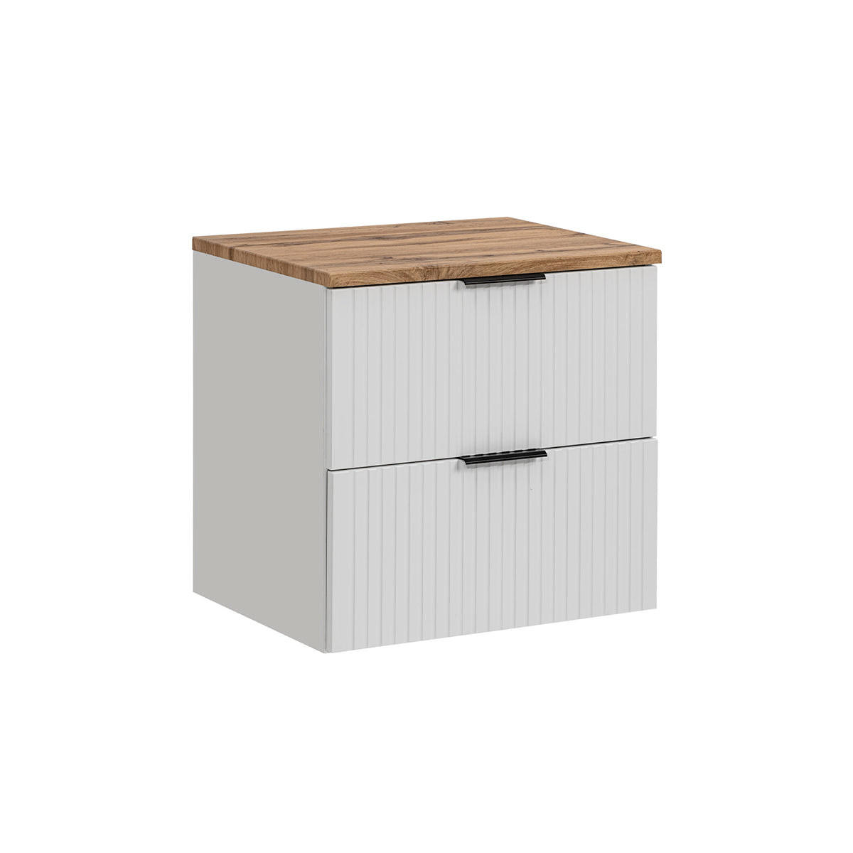 WASCHTISCHUNTERSCHRANK 60.6cm Adriel Weiß - Weiß, Holzwerkstoff (60.6/59/46cm) - Petits-meubles