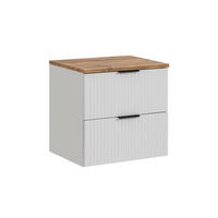 WASCHTISCHUNTERSCHRANK 60.6cm Adriel Weiß - Weiß, Holzwerkstoff (60.6/59/46cm) - Petits-meubles