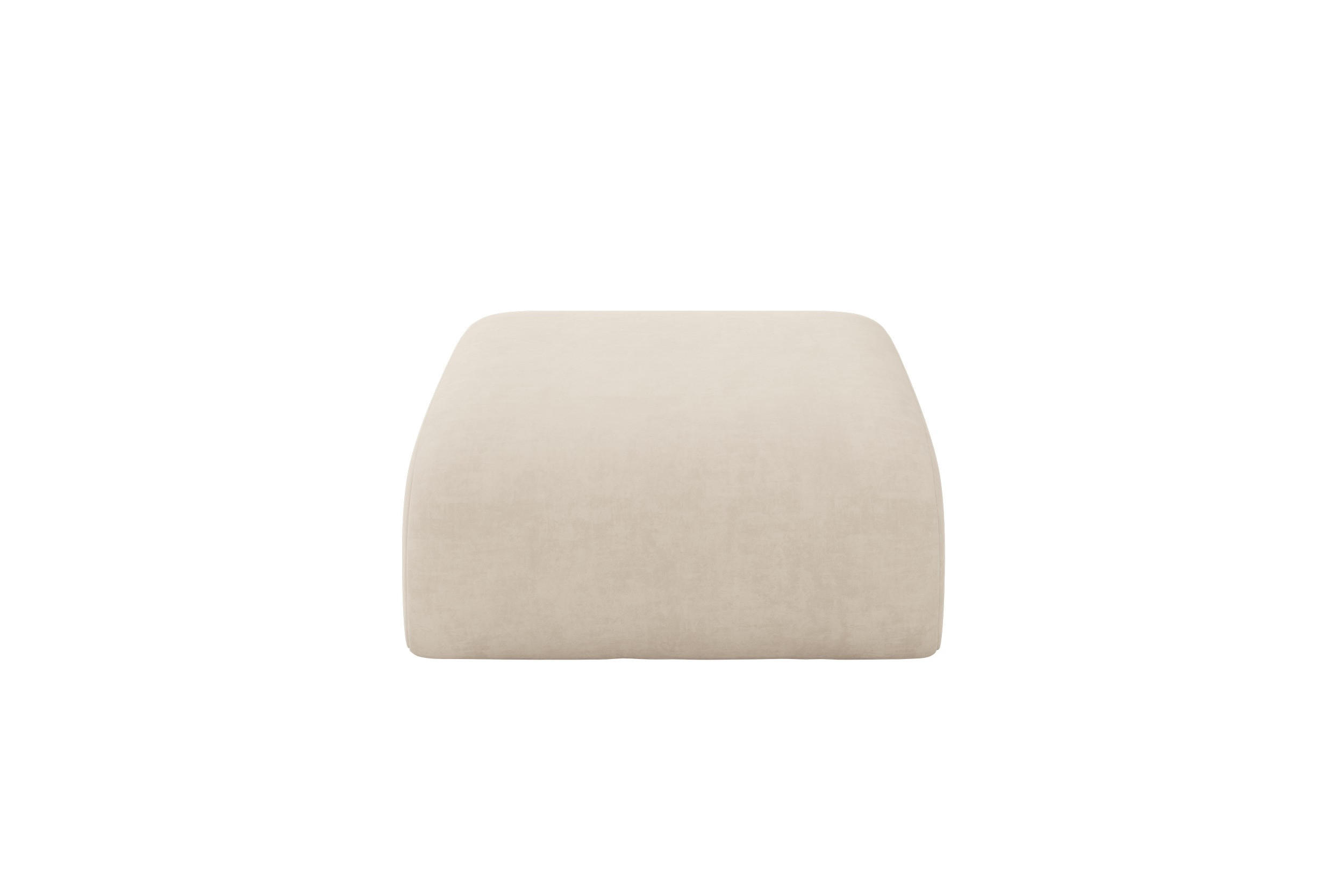 ALTDECOR MODULÁRNÍ TABURET MIRA-PUF 91x89x40 cm, béžový, velur
