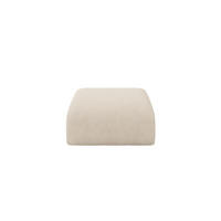 POUF MIRA-PUF 91x89x40 Beige cm Velours Modular Sitzhocker - Greige/Beige, Holzwerkstoff/Kunststoff (91/40/89cm) - ALTDECOR