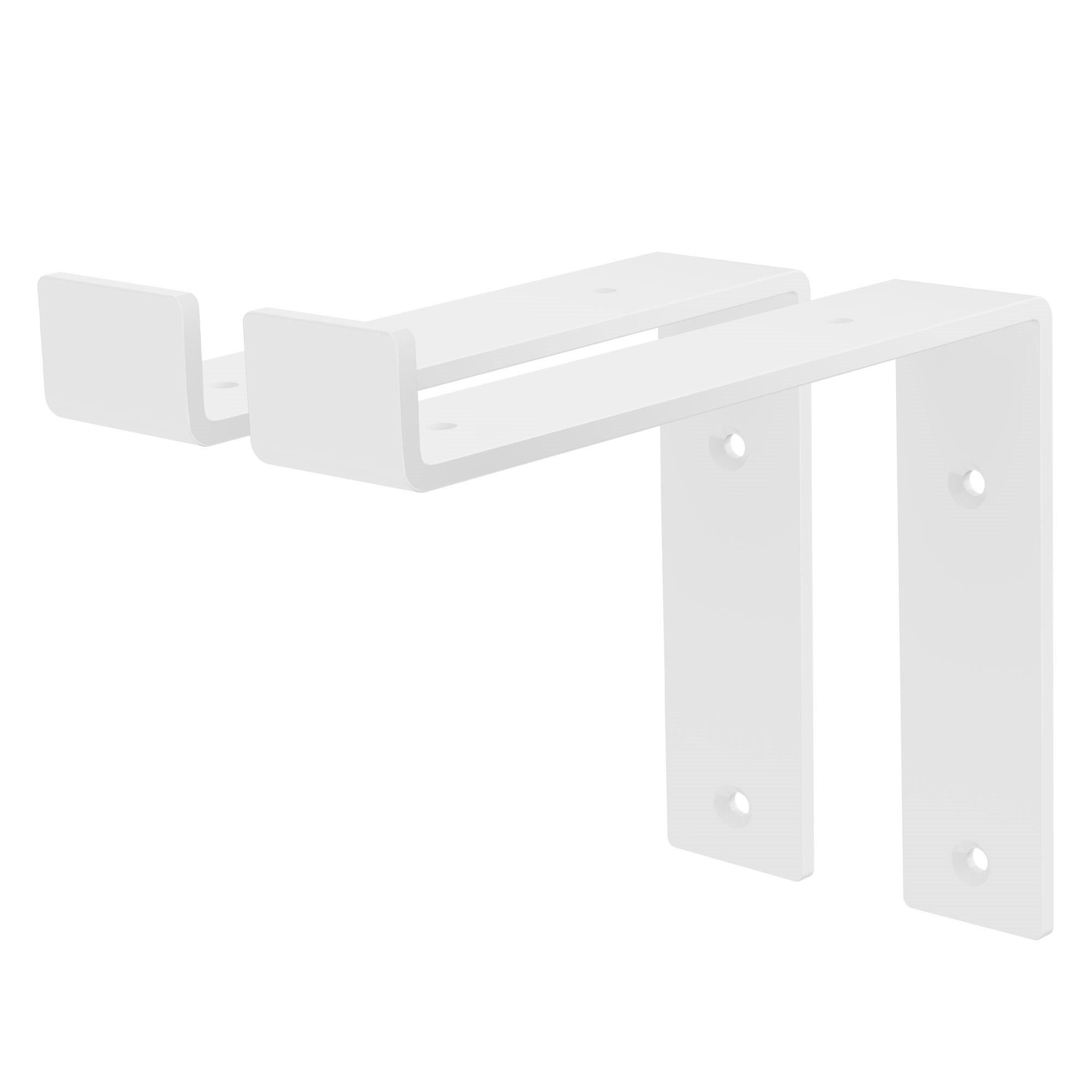 REGALHALTERUNG - Weiß, Metall (17/4/20.5cm) - ML-DESIGN
