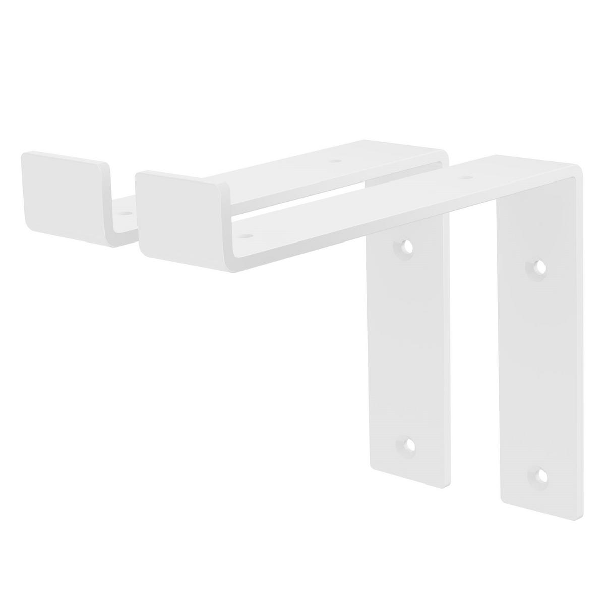 REGALHALTERUNG - Weiß, Metall (17/4/20.5cm) - ML-DESIGN