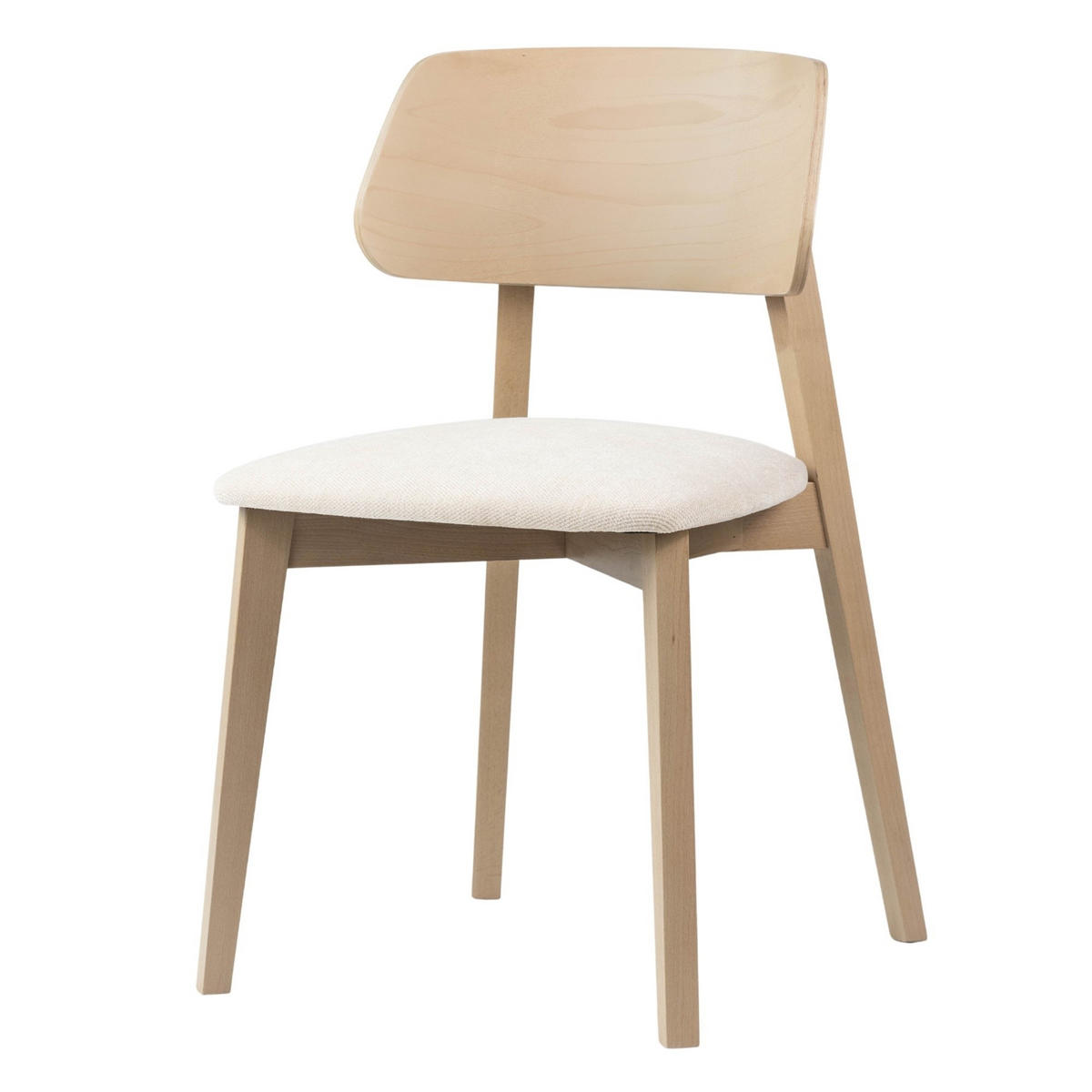 STUHL Korinn 80 x 46 x 43 cm, beige, eiche sonoma - Beige/Sonoma Eiche, Metall (46/85/43cm) - Margaret Hadas24