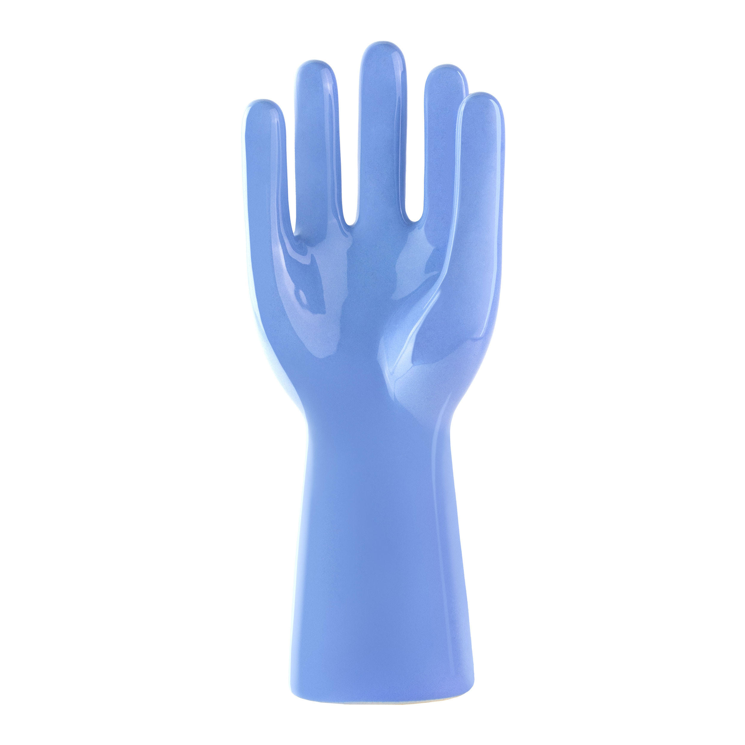 SCHMUCKSTÄNDER Arts of Parts Hand groß, Steingut, Blau, 12 x 7.5 x 30 cm - Blau, Keramik (7.5/30/12cm)