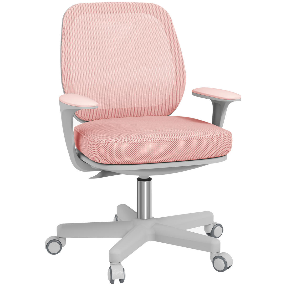 BÜROSTUHL DE-05180 Ergonomisch, drehbar & höhenverstellbar Rosa - Rosa, Kunststoff (48/94.5/55cm) - ComfortXL