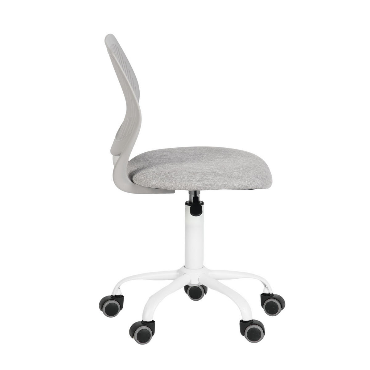 DREHSTUHL Grau - Weiß/Grau, Metall (38/85/39cm) - Urban Meuble