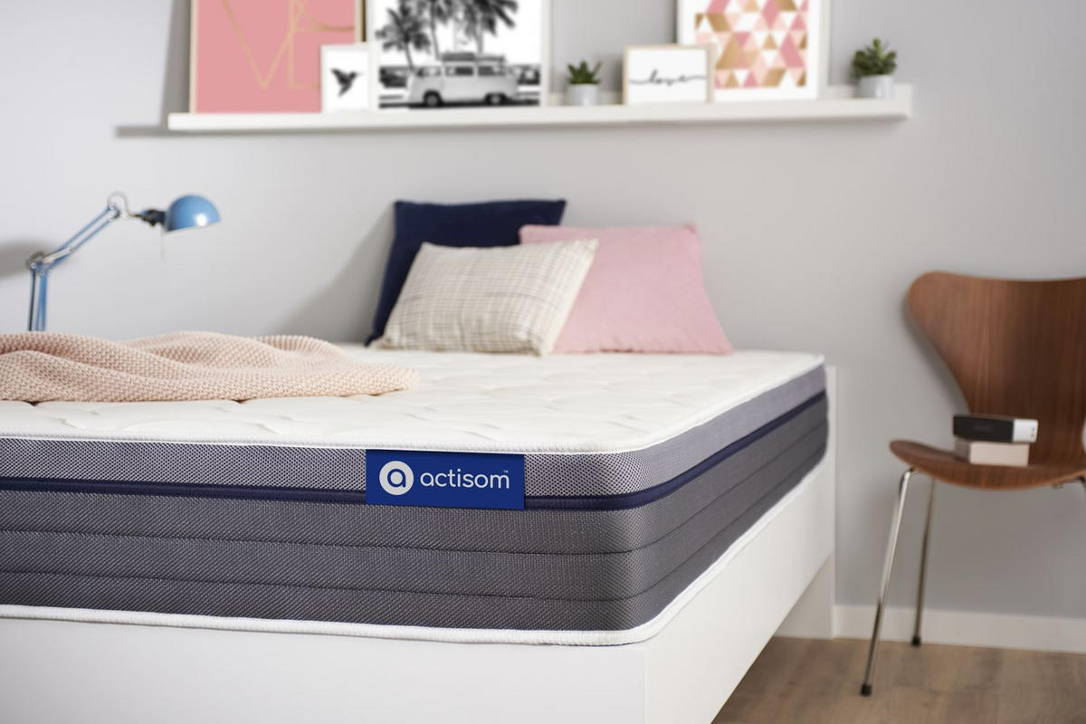 MATRATZE Actimemo zen Memory-Schaum 90 x 220 cm h1 - Weiß, Textil (90/220cm) - ACTISOM