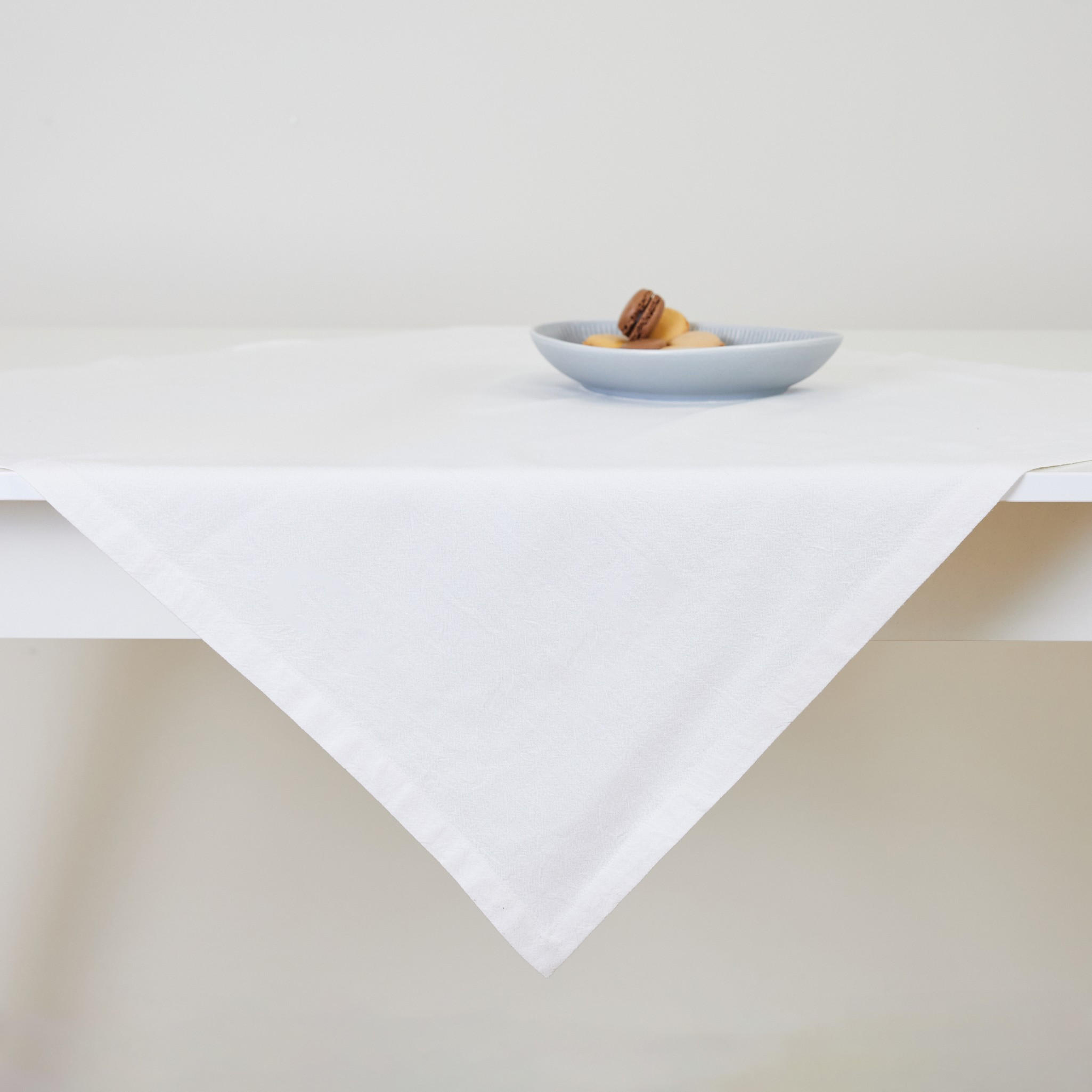 BAUMWOLLTISCHDECKE Campos - Weiß, Textil (80/80/1cm) - home&you