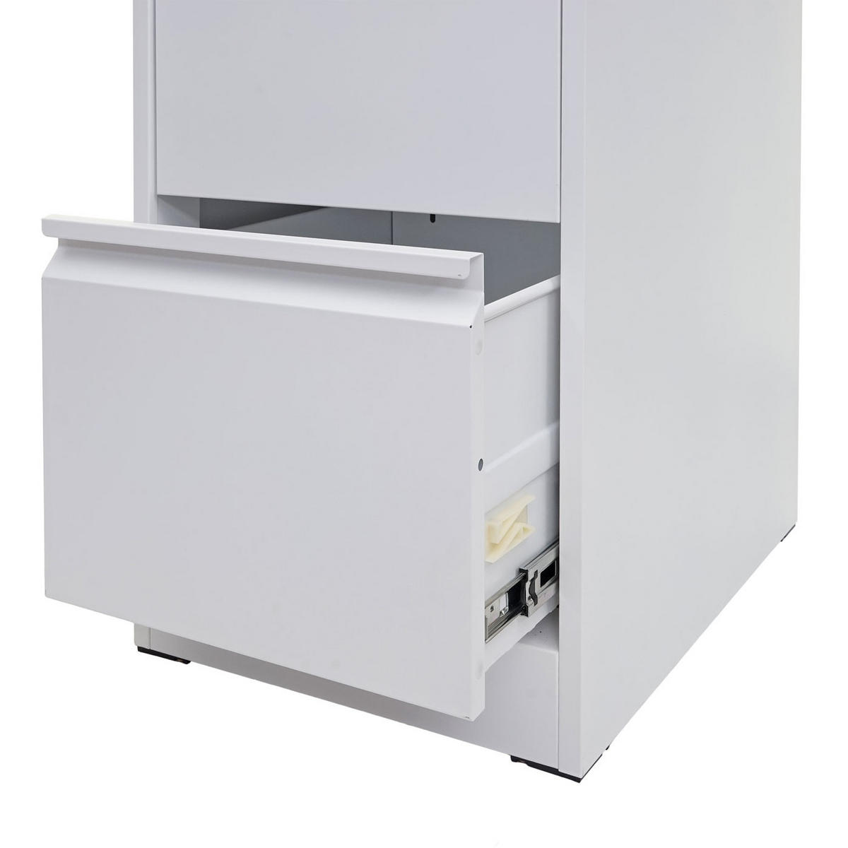 HÄNGEREGISTERSCHRANK HxBxT 134x46x62cm Format Legal + A4 abschließbar Weiß - Weiß, Metall (46/134/62cm) - PROREGAL