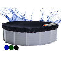 POOLABDECKUNG Rund Planenmaß Ø 830 cm für Pool 710-770 cm Solar Schwarz - Schwarz, Kunststoff (830/830cm) - QUICK STAR