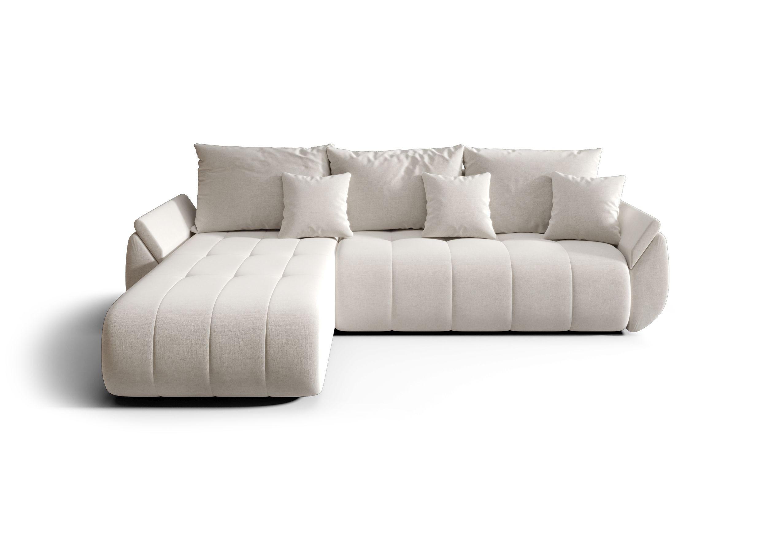 ECKSOFA mit Schlaffunktion TOKYO L Wind 05 - Beige, Textil (280/185cm) - Bedante