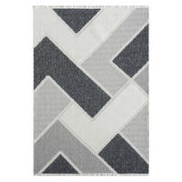 KURZFLOR-TEPPICH Lindo 8877 Grau 120x170 cm - Grau, Textil (120/170cm) - carpet city