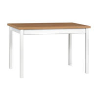 ESSTISCH Max III Grandson Eiche - Eichefarben/Weiß, Holz/Holzwerkstoff (120/70/76cm) - Bettso
