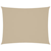 SONNENSEGEL Oxford-Gewebe Rechteckig 3x4,5 m Beige - Beige, Textil (450/300cm) - furnicato