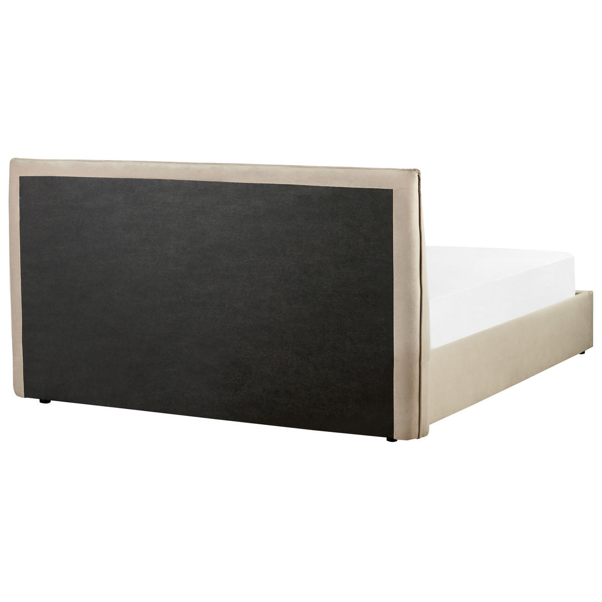 POLSTERBETT 160/200cm Taupe Lavaur - Taupe, Textil (160/200cm) - Beliani