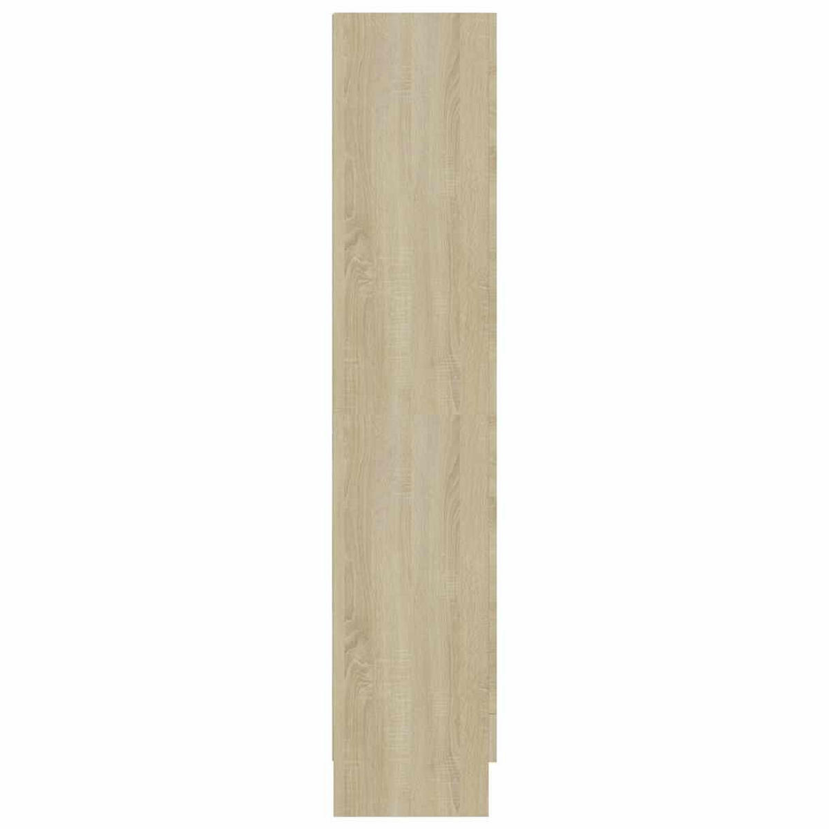 VITRINENSCHRANK mit 4 Fächern, 2 Glastüren 82,5/30,5/150 cm aus Holzwerkstoff Sonoma-Eiche Dekor - Sonoma Eiche, Holz (82.5/150/30.5cm) - vidaXL