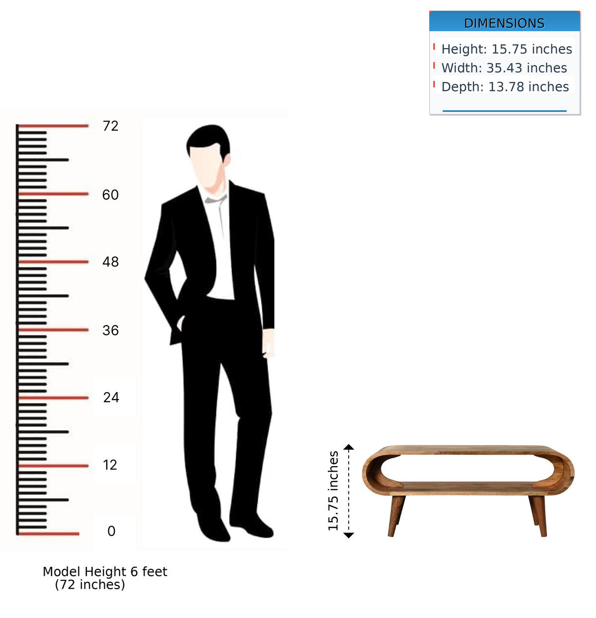 COUCHTISCH aus Massivholz im Eichenholz-Finish, Offener Stauraum, Nordische Beine - Eichefarben/Messingfarben, Holz/Metall (35/90/40cm) - Artisan Furniture