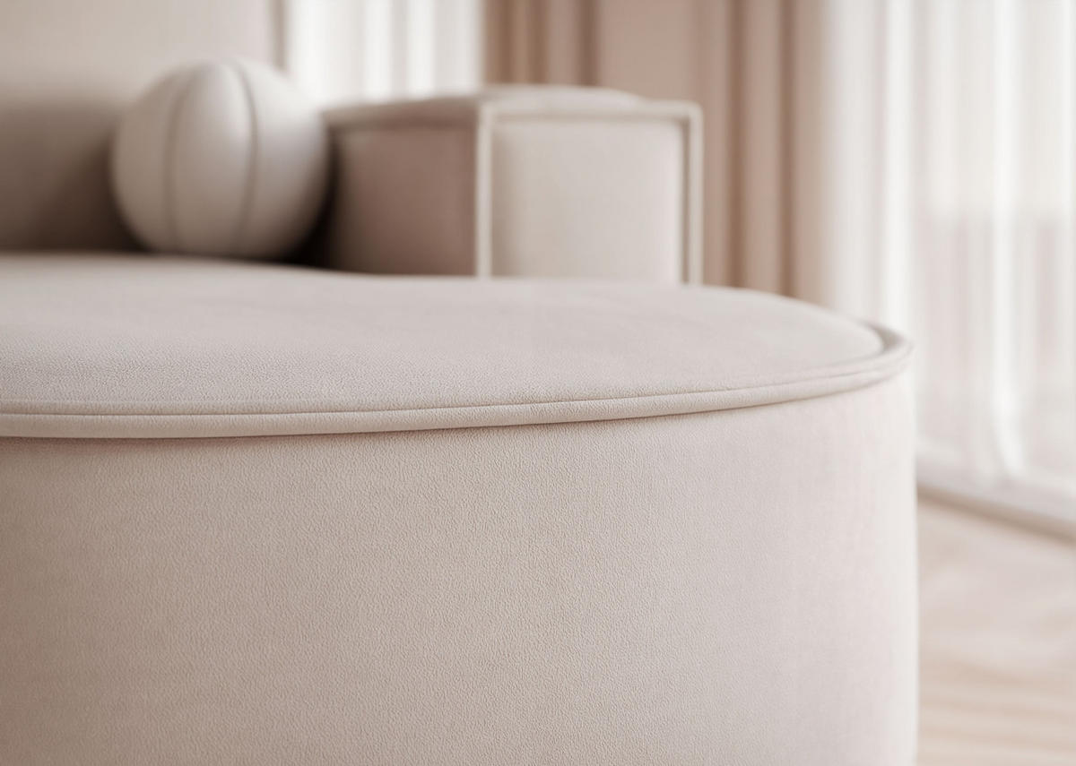 WOHNLANDSCHAFT SOFIA mit Schlaffunktion und Bettkasten Beige - Beige, Holzwerkstoff/Kunststoff (316/88/157cm) - Idohome