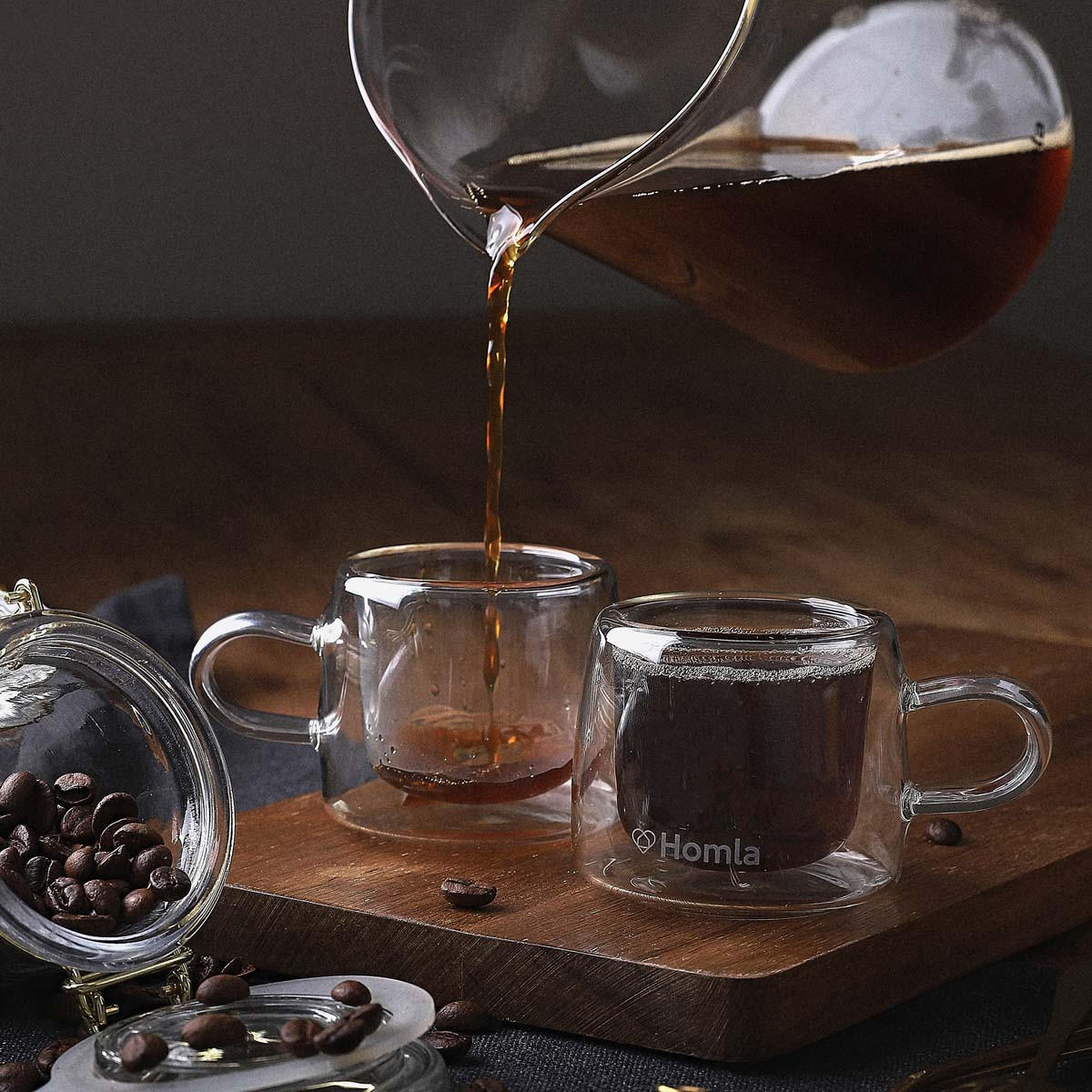 GLAS Cembra 0,08 l 2er-Set - Transparent, Glas (0.08L) - Homla