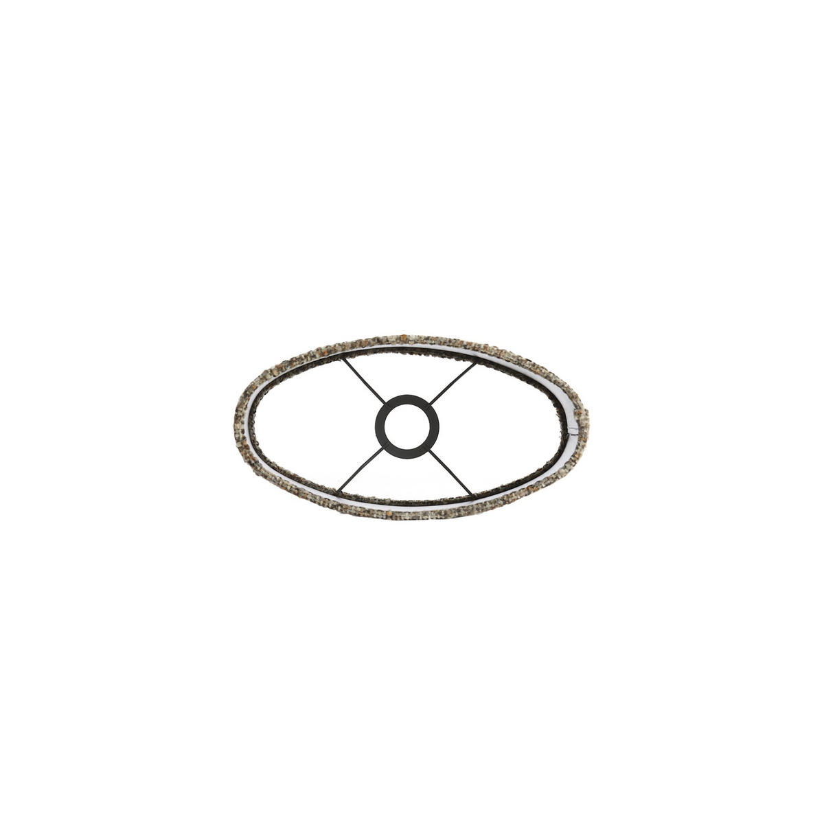 LAMPENSCHIRM Osire Grau 30/15/25 cm - Grau, Textil (30/15/25cm) - Light & Living