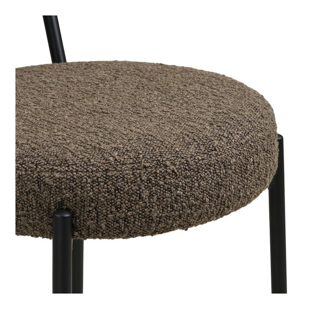 BARHOCKER, Anja, Braun, Metall / Polyester, 46 x 39 x 90 cm - Braun, Textil/Metall (46/90/39cm) - ebuy24
