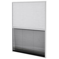 INSEKTENSCHUTZ-PLISSEE Für Fenster Jalousie Aluminium 80/120 Cm - Weiß, Glas (80/120/120cm) - vidaXL